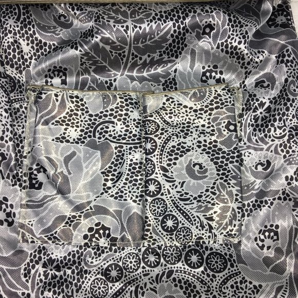 Imoshion Metallic Pewter Clutch w/ Chain Strap & Gold Geo Detail Evening Bag - Picture 7 of 7